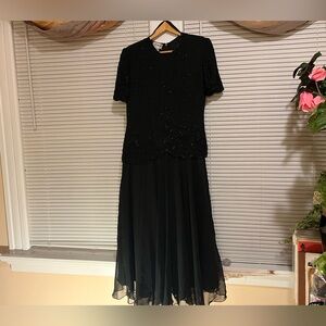 JMD New York long Black Evening Dress